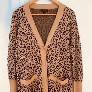 Long Leopard Cardigan